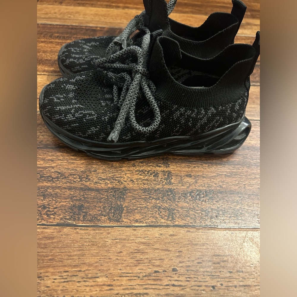 kkdom Boys Running Sneakers Shoes Athletic Black and grey 10.5 Toddler - Picture 10 of 11